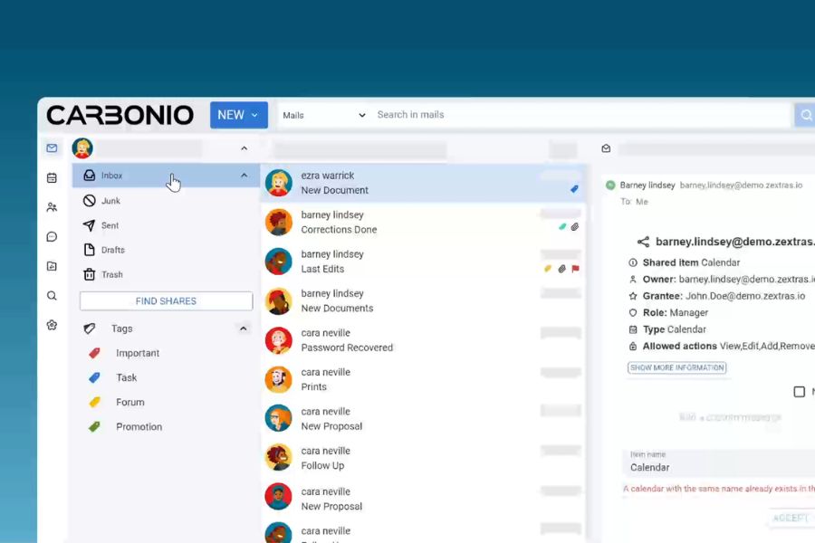 Correo corporativo con respaldo de Nonosky