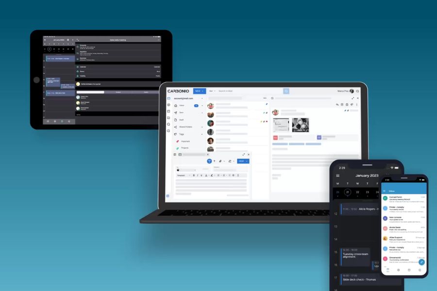 Carbonio en dispositivos móviles con respaldo de Carbonio