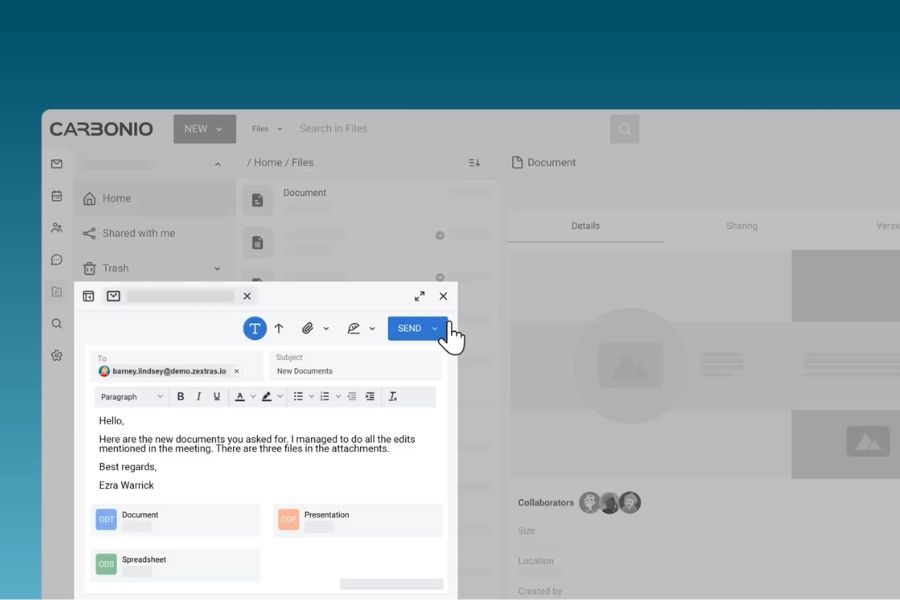 Gestión de archivos en Carbonio con respaldo de Nonosky