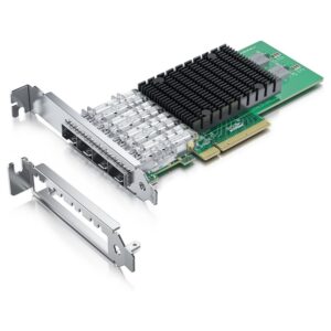 Tarjeta de Red para Servidores Intel 4 puertos 10Gbps SFP Plus