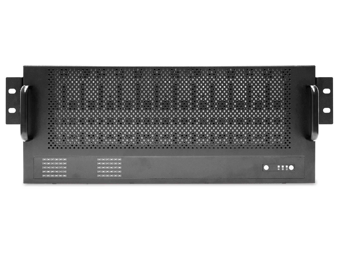 Chasis AIC RSC-4H1 de 60 bahías, vista frontal